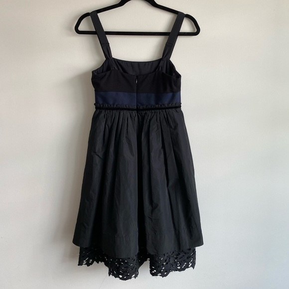 BCBG MAXAZRIA Blue & Black Lace Tank Dress - Picture 5 of 6